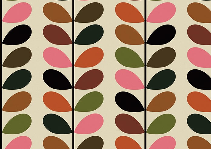Orla Kiely Multi Stem, Pink & Red - Twist&Fit Roman Blind - Image 8